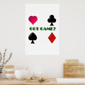 POKER CHAMPION POSTER "GOT GAME" (Cuisine)