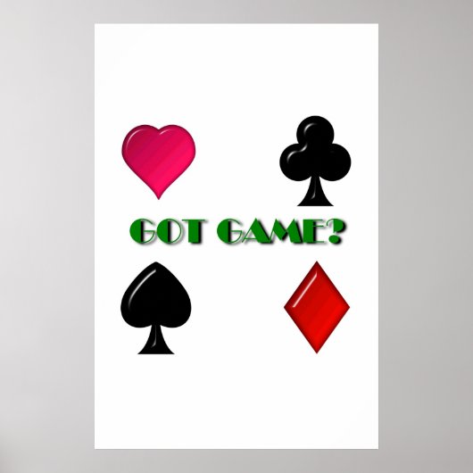 POKER CHAMPION POSTER "GOT GAME" (Devant)