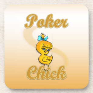 Poker Chick Bier Onderzetter