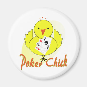 Poker Chick Magneet