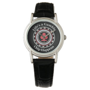 Poker Chip Horloge