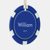 Poker Chip-kerstversiering Keramisch Ornament (Rechts)