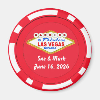 Poker Chip Magneet Getrouwd in Las Vegas 2026