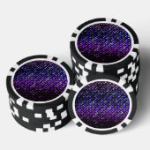 Poker Chip Paarse Crystal Bling Strass (Opstapeling)
