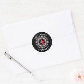 Poker Chip Ronde Sticker (Envelop)
