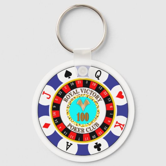 Poker Chip Sleutelhanger (Voorkant)