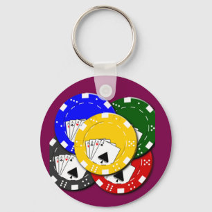 Poker Chip Sleutelhanger