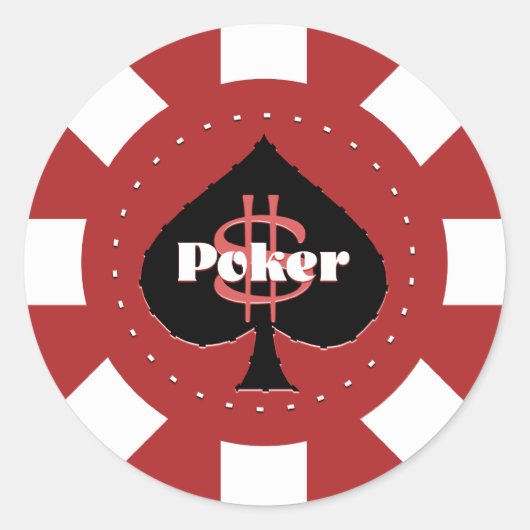 Poker Chip Stickers (Voorkant)