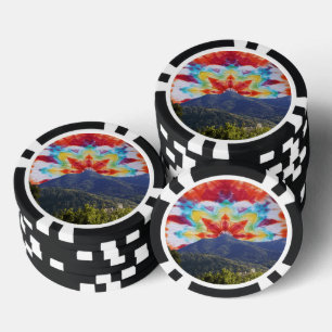 Poker Chip Tie Dye Mt Tamalpais Sky Design
