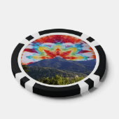 Poker Chip Tie Dye Mt Tamalpais Sky Design (Enkel)