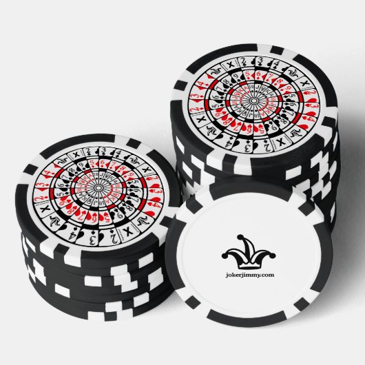Poker chip with unique design. (Opstapeling)