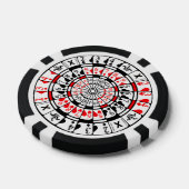 Poker chip with unique design. (Enkel)