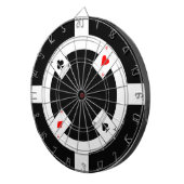 Poker Chip - zwart Dartbord (Voorkant Rechts)