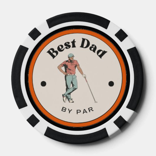Poker Chips - Beste Pap van Par (Achterkant)