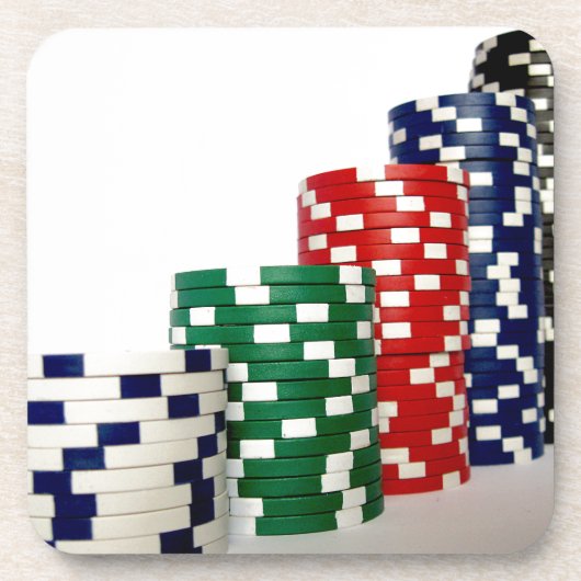 Poker chips drankjes onderzetter (Voorkant)