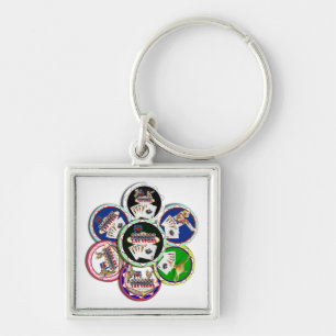 Poker Chips Galore Sleutelhanger