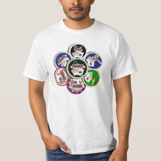 Poker Chips Galore T-shirt (Voorkant)