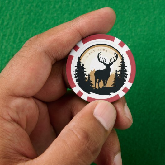 Poker Chips Herten - Gepersonaliseerd - Naam toevo (Hand)