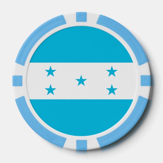 Poker chips met de vlag van Honduras (Voorkant)