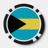 Poker chips met vlag van Bahama's (Achterkant)