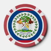 Poker chips met vlag van Belize (Achterkant)
