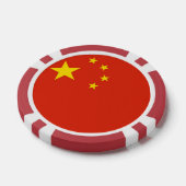 Poker chips met vlag van China (Enkel)