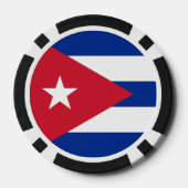 Poker chips met vlag van Cuba (Achterkant)