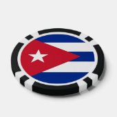 Poker chips met vlag van Cuba (Enkel)