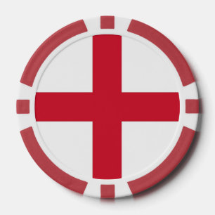 Poker chips met vlag van Engeland, Verenigd Konink