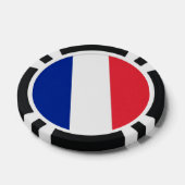 Poker chips met vlag van Frankrijk (Enkel)