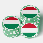 Poker chips met vlag van Hongarije (Opstapeling)