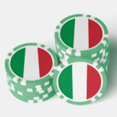 Poker chips met vlag van Italië (Opstapeling)