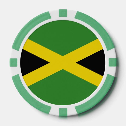 Poker chips met vlag van Jamaica (Voorkant)