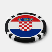 Poker chips met vlag van Kroatië (Enkel)