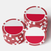 Poker chips met vlag van Polen (Opstapeling)