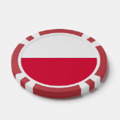 Poker chips met vlag van Polen (Enkel)