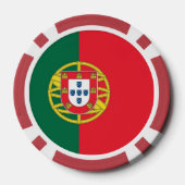 Poker chips met vlag van Portugal (Achterkant)