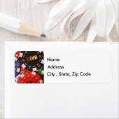 Poker Chips retour adreslabel Etiket (Insitu)