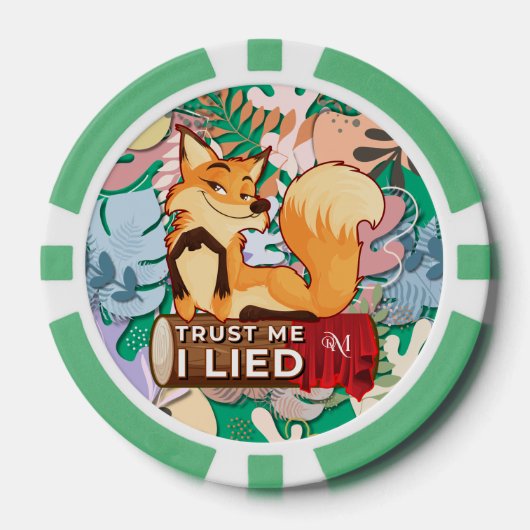 Poker Chips : Trust Me I Lied (green) (Voorkant)
