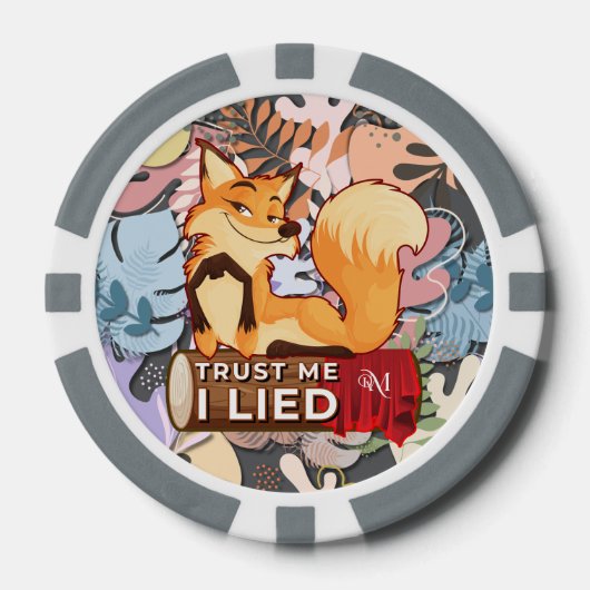 Poker Chips : Trust Me I Lied (grey) (Voorkant)