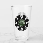 Poker Club Chip Bier Soda Glas Drinkware (Achterkant)
