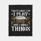 Poker dat is wat ik speel fleece deken (Voorkant)