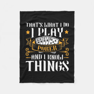 Poker dat is wat ik speel fleece deken