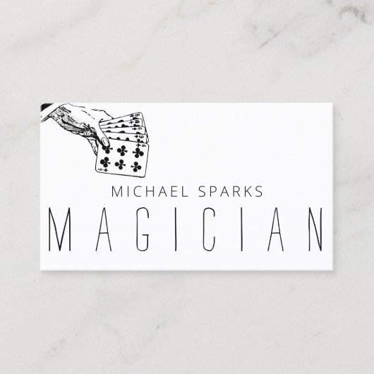 Poker de cartes Magicien Moderne (Devant)