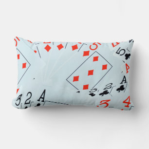 Poker, diamanten en golfkussen kussen