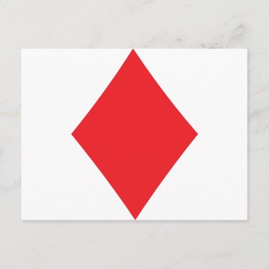 Poker Diamond Card-spelset Briefkaart (Voorkant)