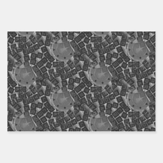 Poker Dice en Poker Chips Artistic Wrapping Paper (Voorkant 3)