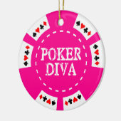 POKER DIVA POKER CHIP ORNAMENT (Links)