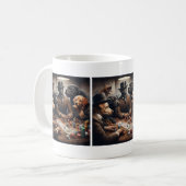 Poker Dogs Coffee Mok (Voorkant links)
