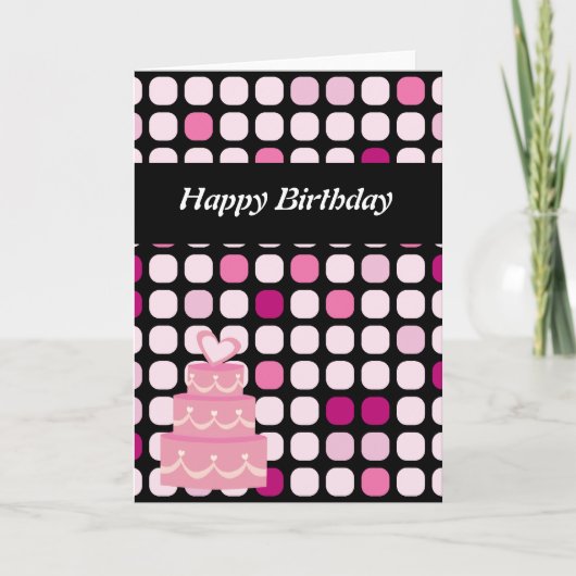 Poker Dot Birthday Card Kaart (Voorkant)